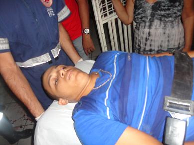 Baleado na perna Murilo foi conduzido ao Hospital Prado Valadares e depois para a cadeia