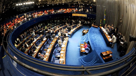 Plenário do Senado Federal onde acontecerá a histórica votação